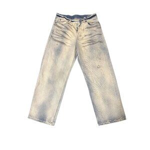 Acne studios-baggy fit light blue carver 1991 jeans.